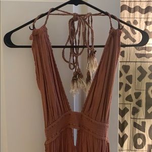 Rust Free people maxi dress